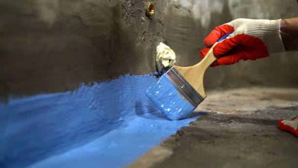 Commercial Waterproofing project at a Middleville, MI business property by SJ Waterproofing Pros
